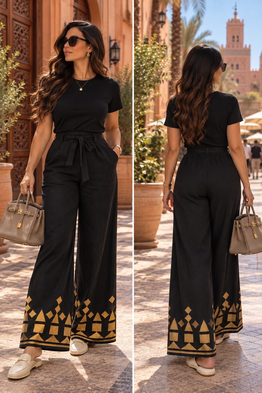 Pantalon Azura noir — PARISIANA